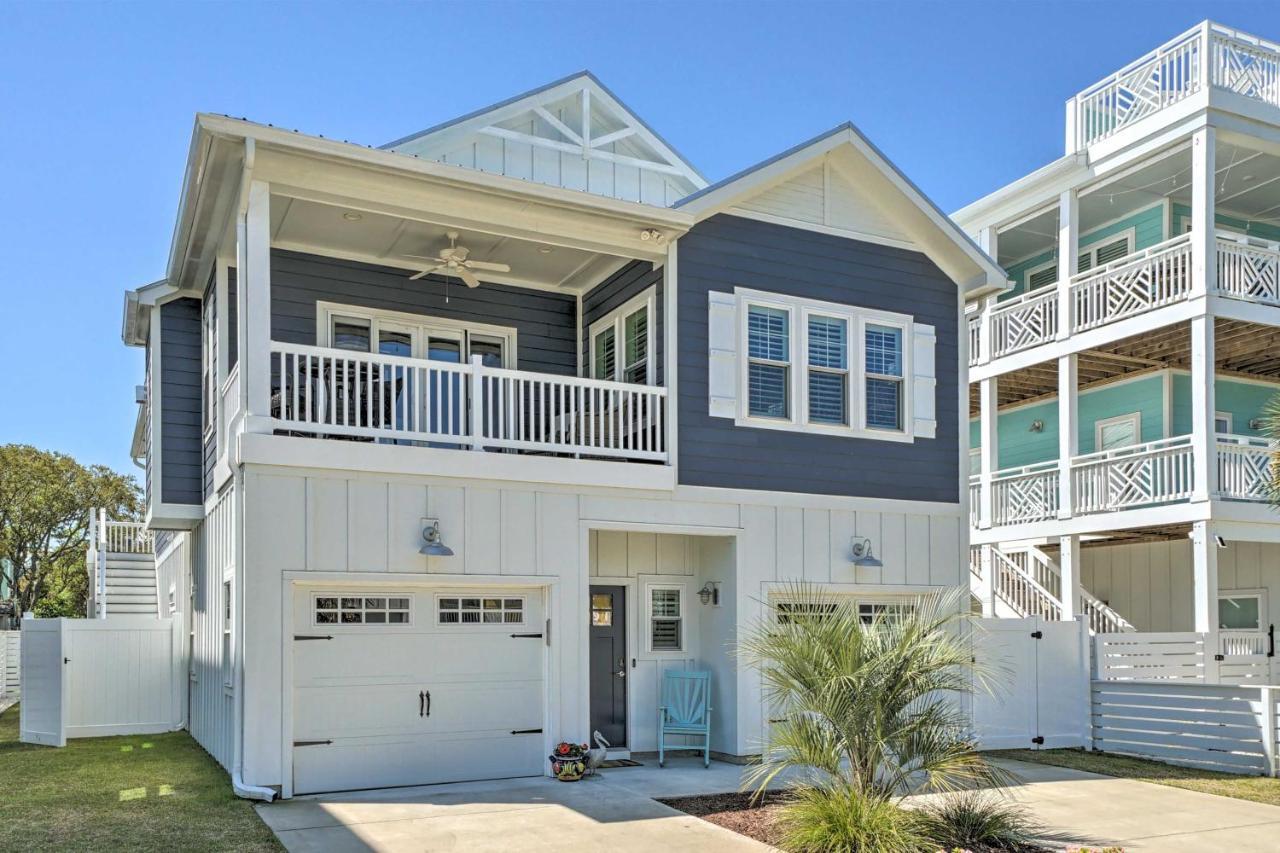 Bright Coastal Abode With Porch And Beach Access! Carolina Beach Exterior foto